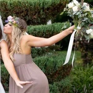 Show Me Your MuMu | Dresses | Show Me Your Mumu Bridesmaid Dress Dune Taupe  Chiffon Maxi | Poshmark